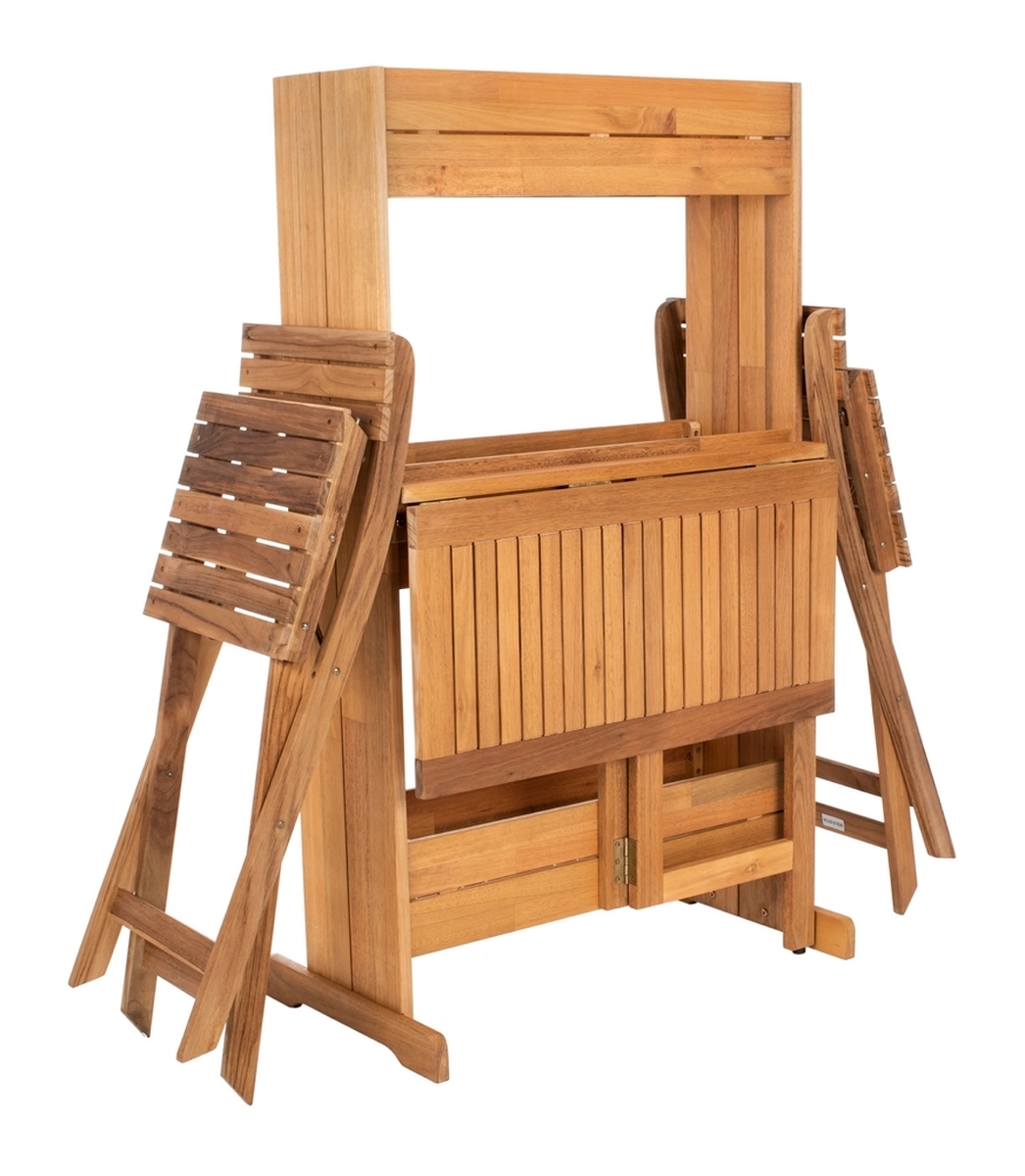 Barley Flower Shelf Bistro Set - Natural - Safavieh - Image 6