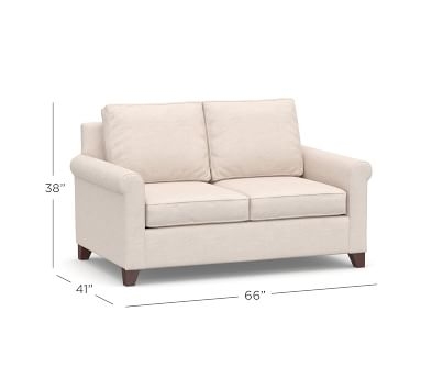 Cameron Roll Arm Upholstered Deep Seat Sofa 2-Seater 88", Polyester Wrapped Cushions, Performance Boucle Oatmeal - Image 4