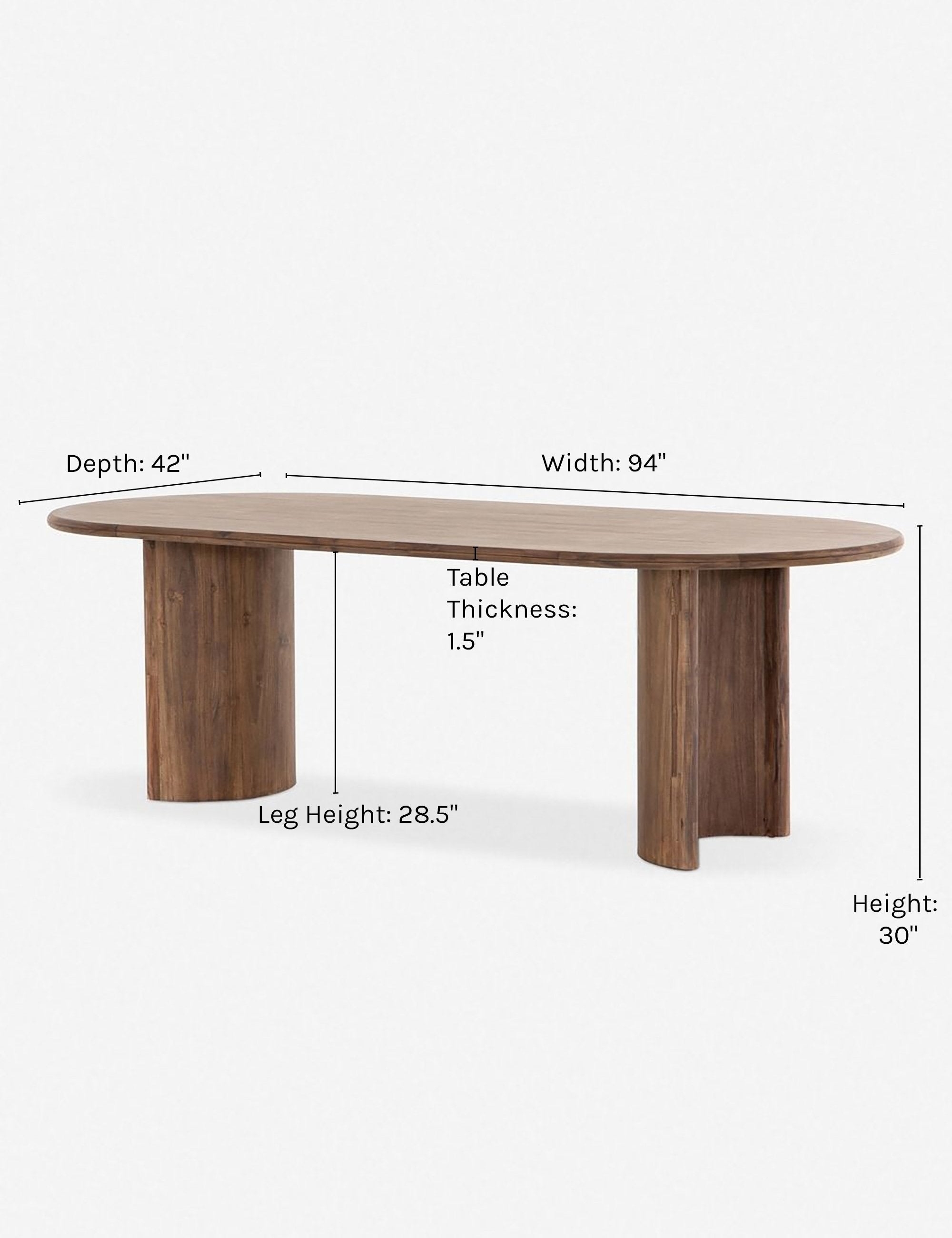 Gilda Oval Dining Table - Image 9