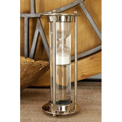 Bonilla Aluminum Glass Floating Hourglass - Image 0