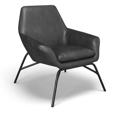32.75'' W Faux Leather Lounge Chair - Image 0