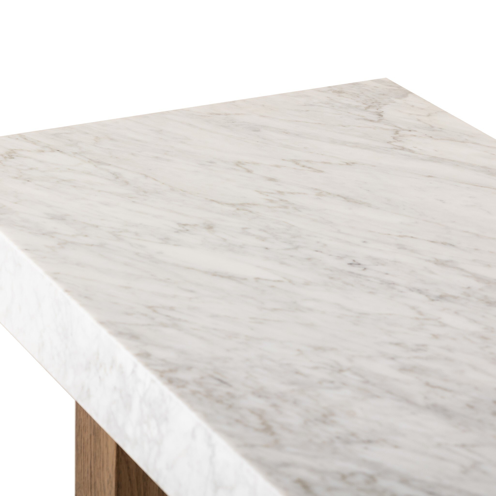 Olympia Console Table - White Carrara Marble - Image 6