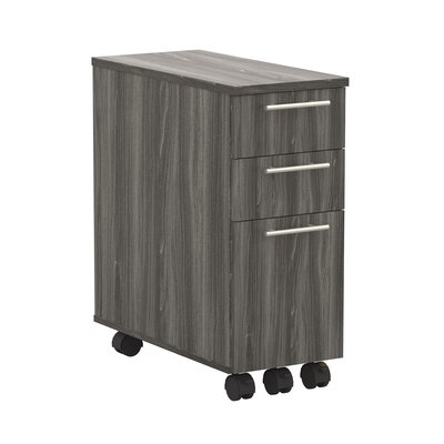 Aberdeen Skinny 3 Drawer Mobile Pedestal File Cabinet - Image 0