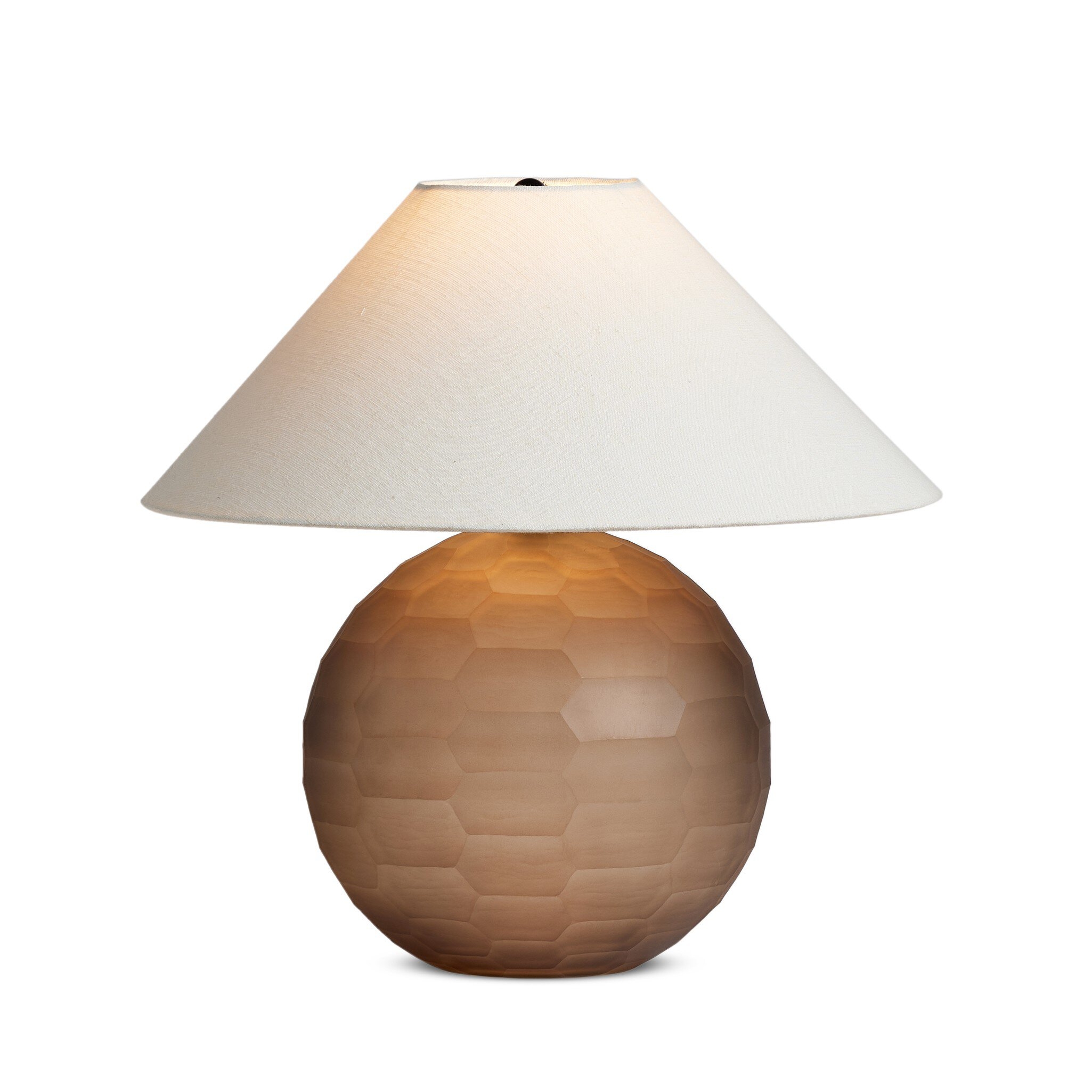 Sienna Table Lamp - Smoked Textured Glass - Image 1