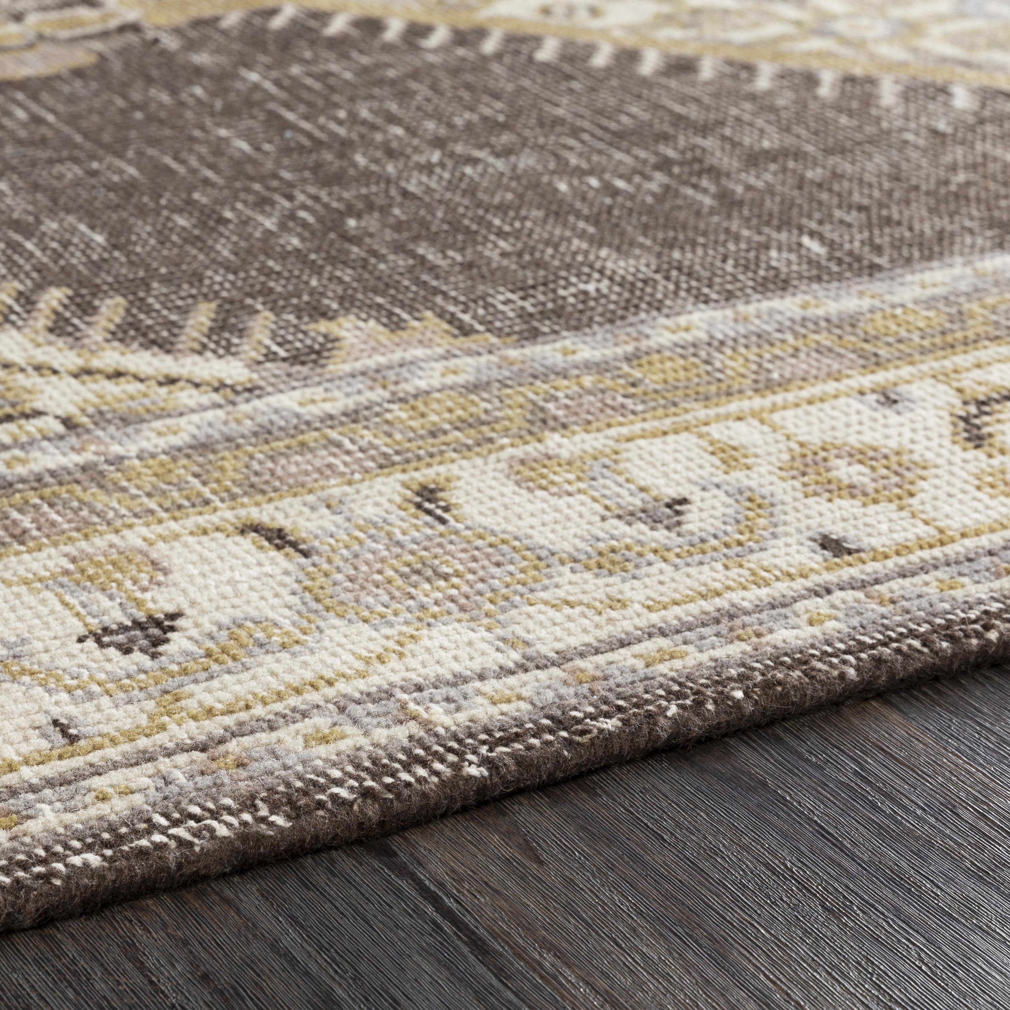 Zahra Brown Indoor 5'6" x 8'6" Handmade Rug - Image 3