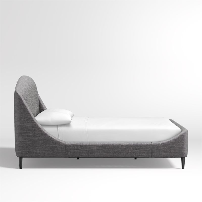 Lafayette Charcoal Upholstered Queen Bed - Image 2