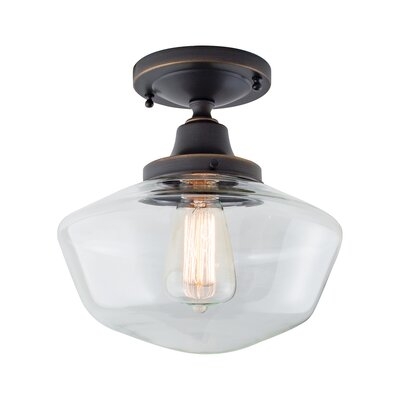 Schoolhouse 1-Light Semi Flush Mount - Image 0