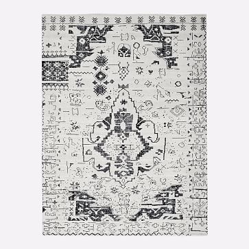 Hand Knotted Delphine Rug, 8'x10', Stone White - Image 0