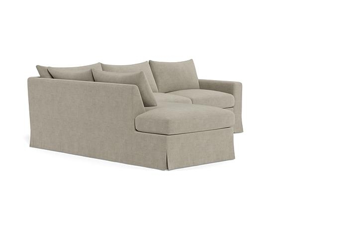 Sloan Slipcovered 3-Seat Left Bumper Sectional - Image 1