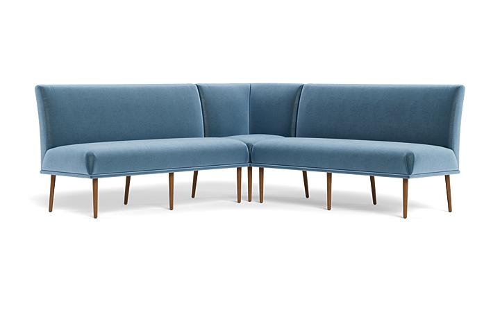 Dorian Upholstered Corner Banquette with Tufting Option - Image 2