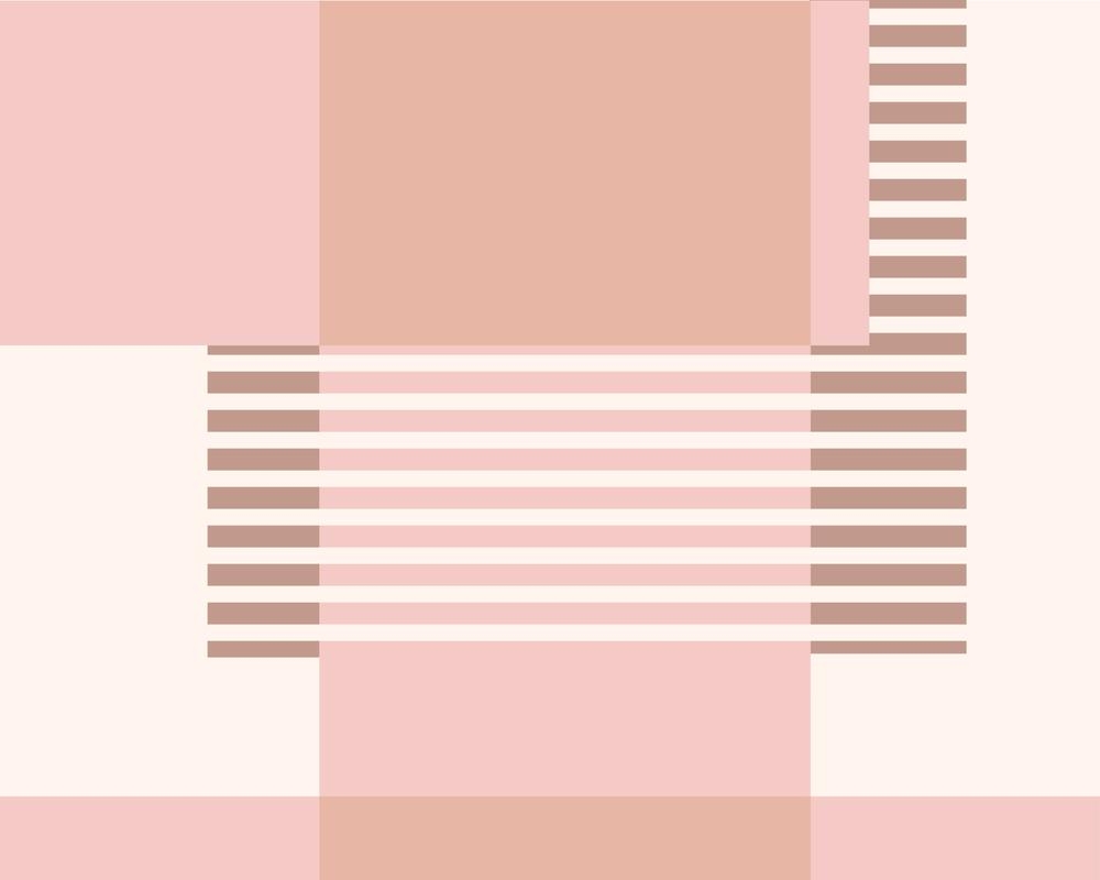Marfa Abstract Geometric Print In Pink Art Print by Becky Bailey - MEDIUM - Image 1