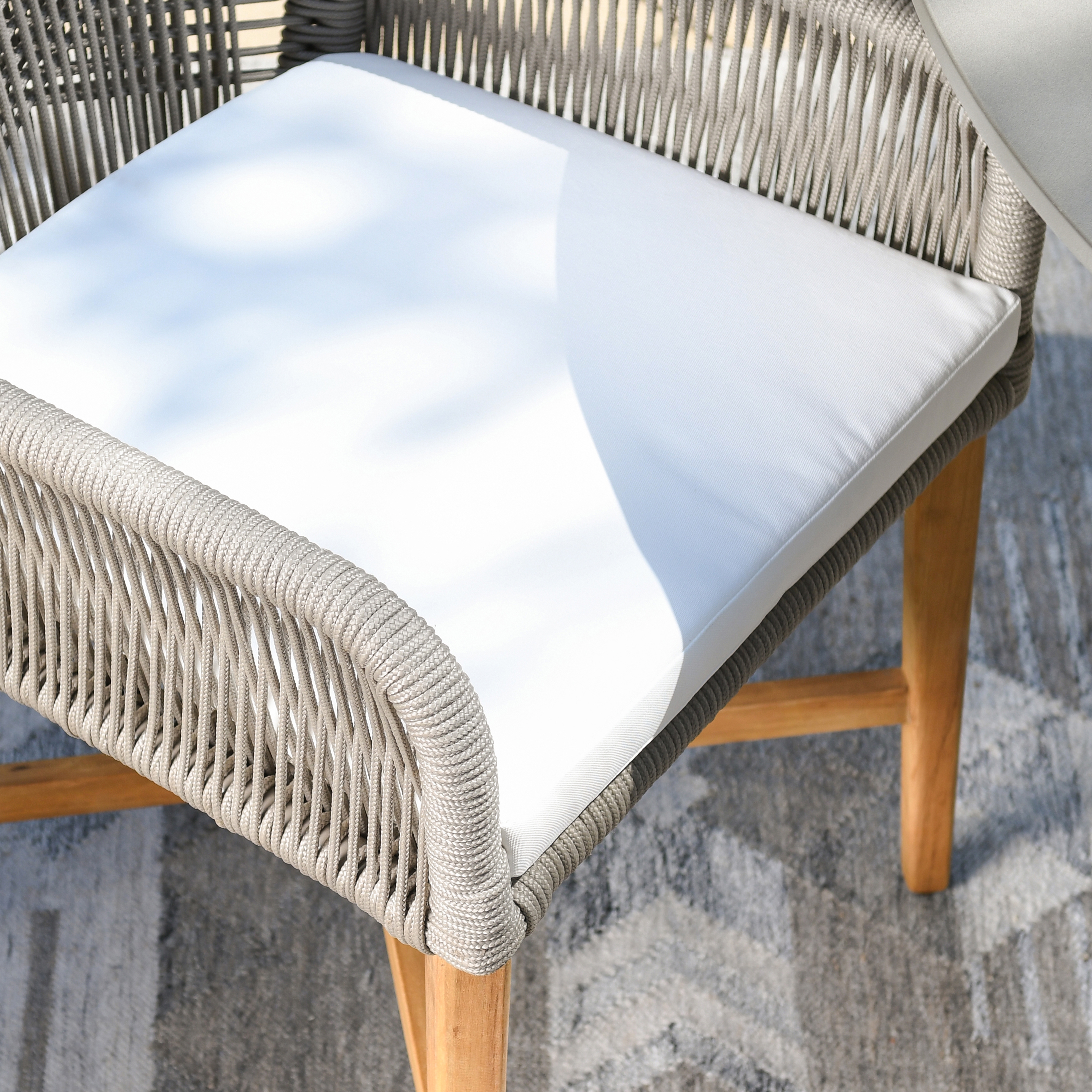 Marley Outdoor Dining Chair Gray - Image 8