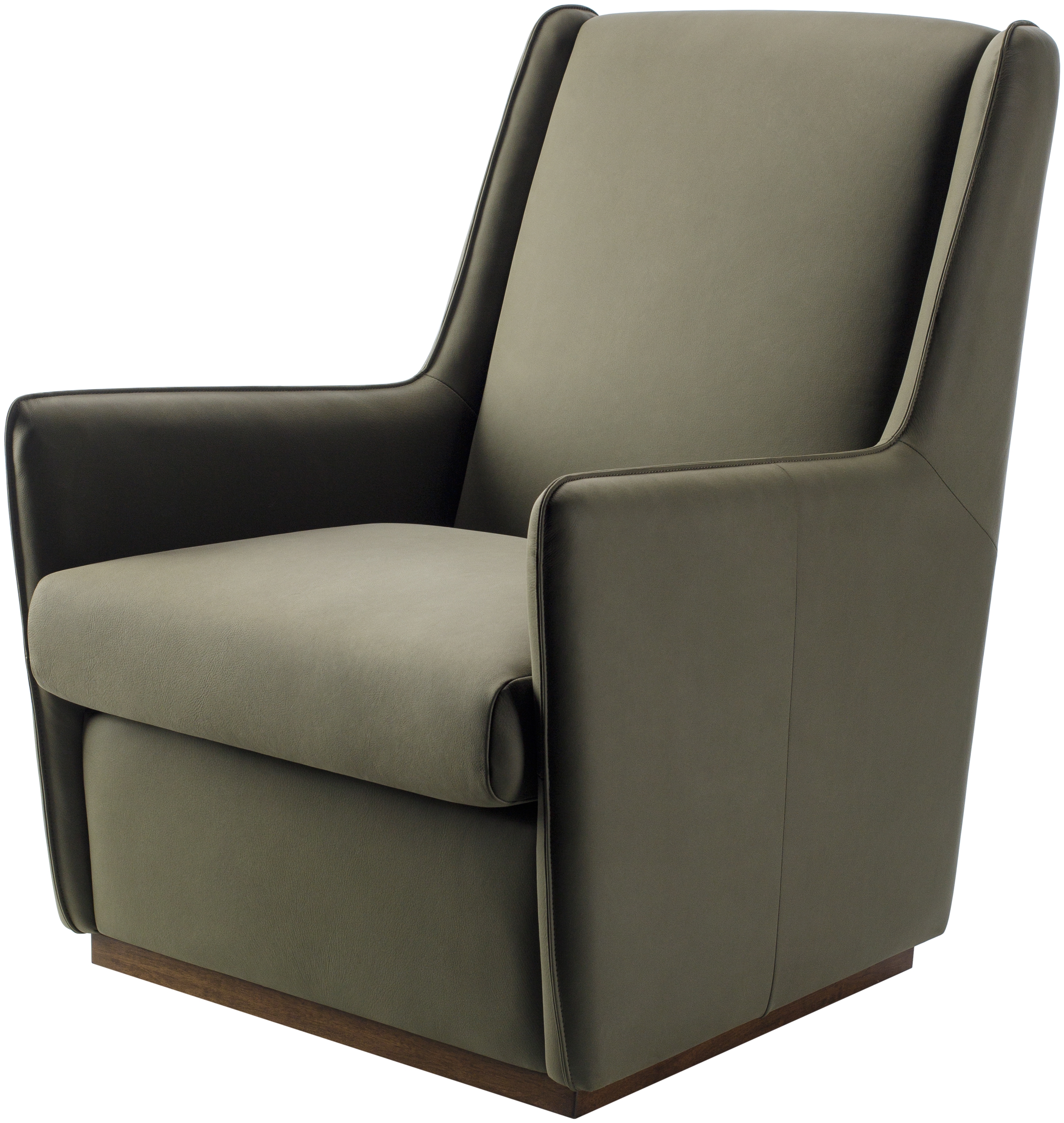 Olivier Leather 39"H x 29"W x 34"D Accent Chair - Image 0