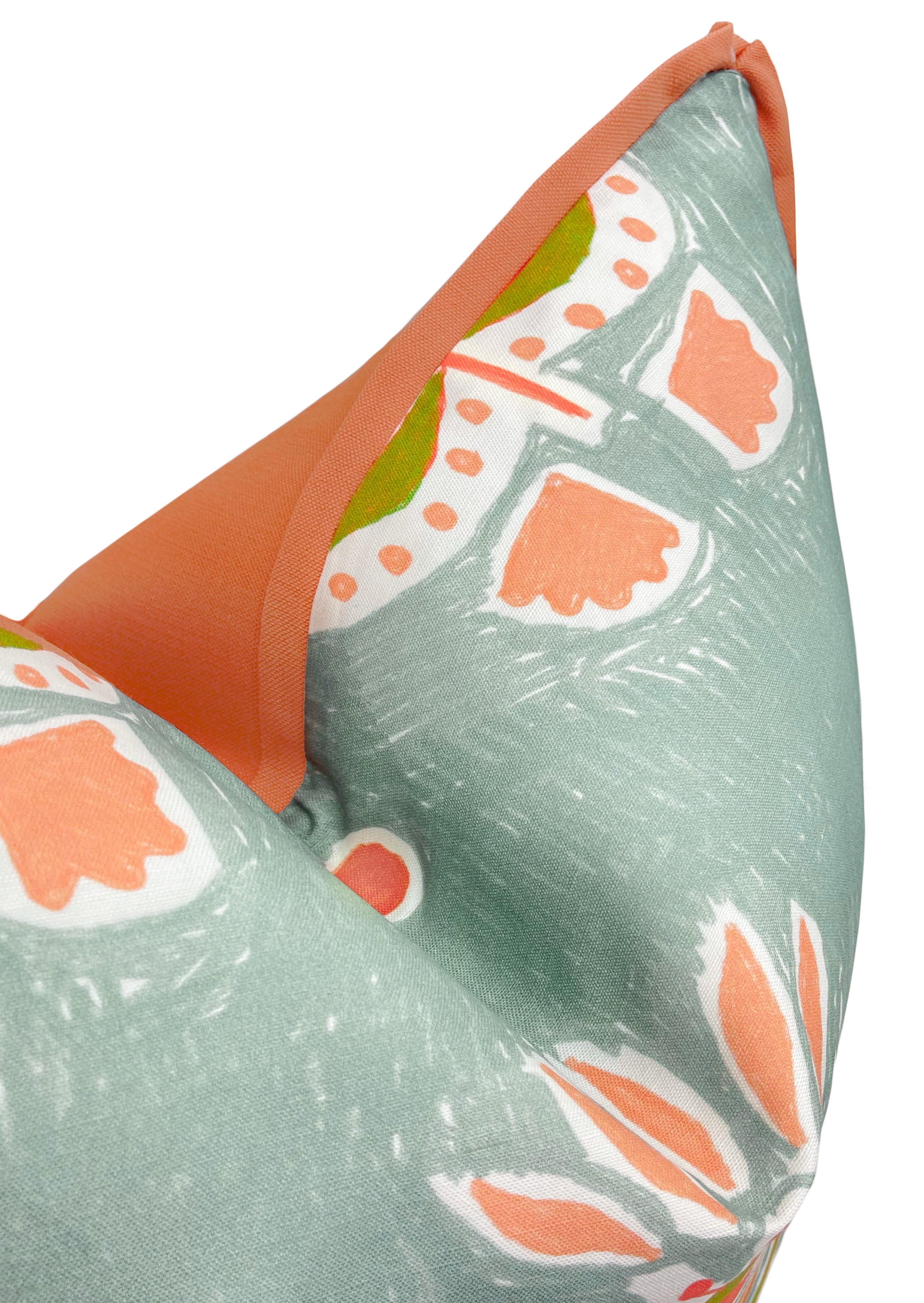 OCS X LDC | LULIE WALLACE : REBEKAH // FRENCH BLUE + CLASSIC LINEN // PERSIMMON - SAMPLE 4" X 4" / CORDING - Image 2