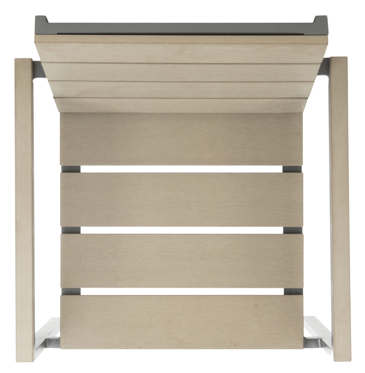 Beldan Stackable Chair - Taupe - Safavieh - Image 4