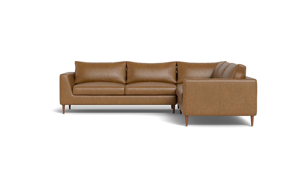 Asher Leather Corner Sectional Sofa - Image 0