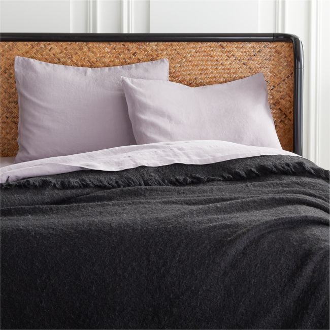 Taylor Alpaca/Wool Black King Blanket - Image 0