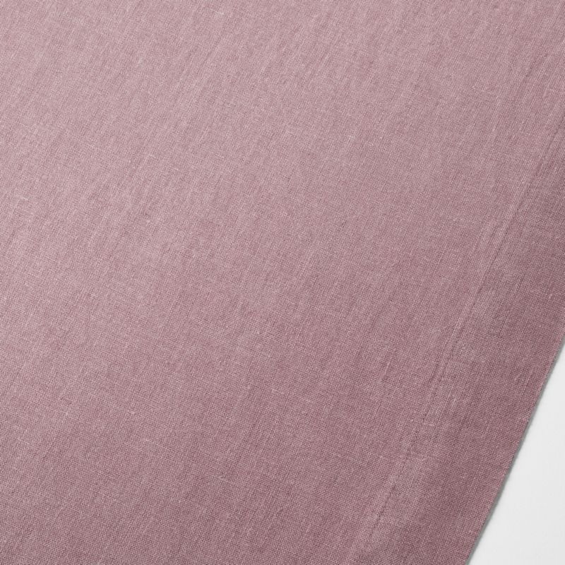 Marin 120" Morning Mauve EUROPEAN FLAX ™-Certified Linen Table Runner - Image 2