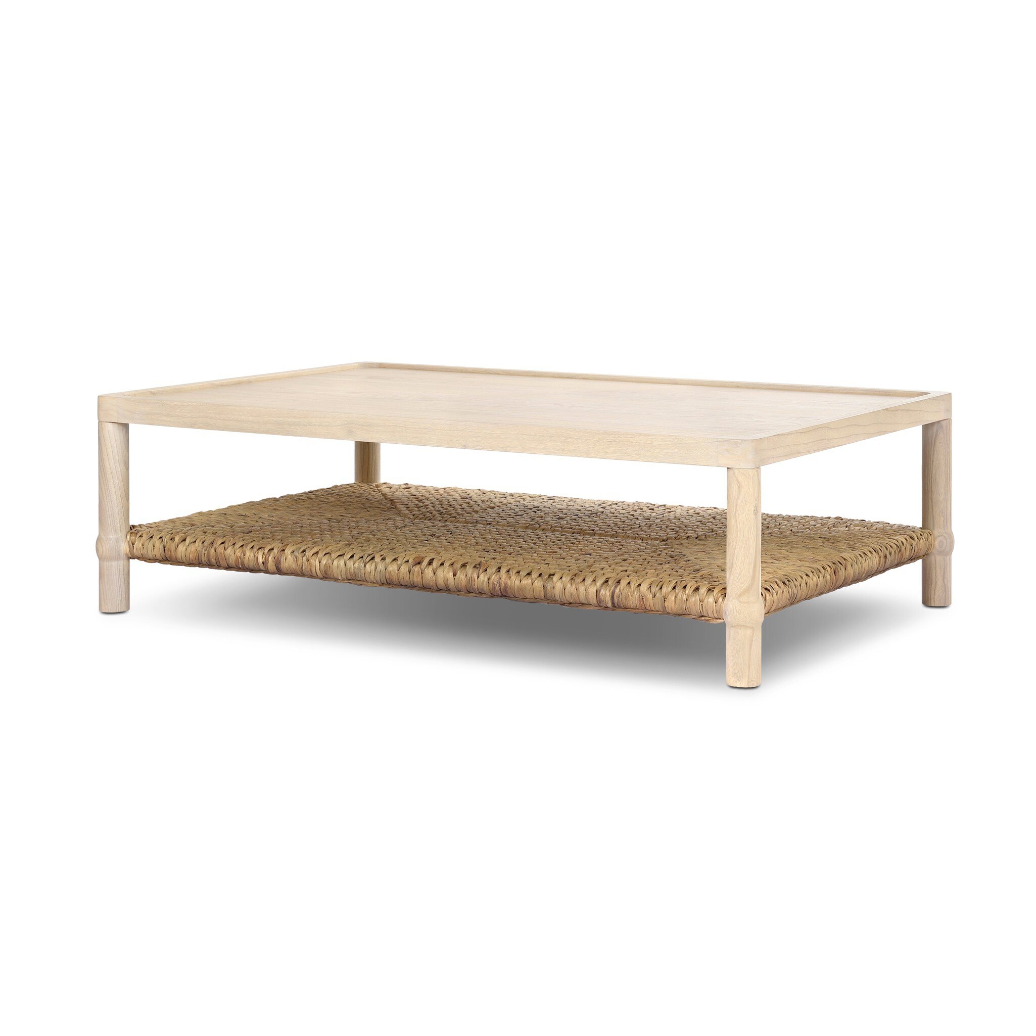 Gabriella Coffee Table - Light Natural Sungkai Veneer by Amber Lewis x Four Hands - Image 1
