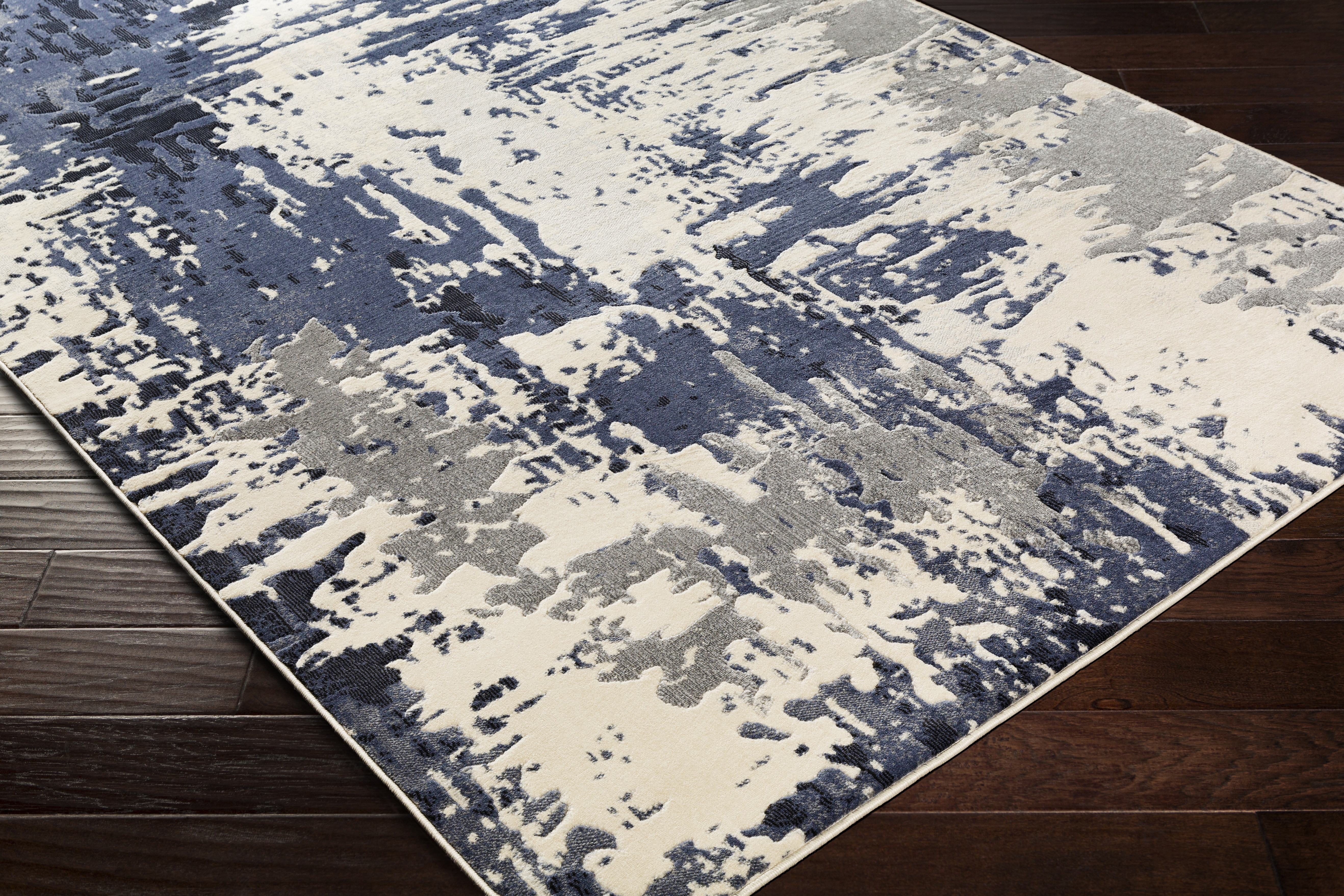 City Gray Indoor 2'7" x 7'3" Machine Woven Rug - Image 6
