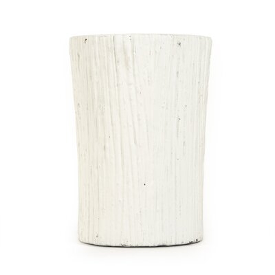 Zahra White Cement Table Vase - Image 0