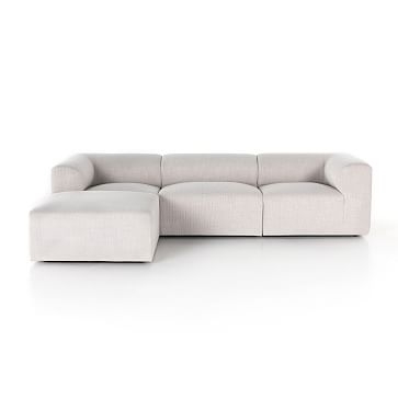 Modern Round Back 3-Piece Sectional, Gibson Wheat - Image 3