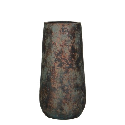 Lowndes Gray Indoor / Outdoor Terracotta Vase - Image 0