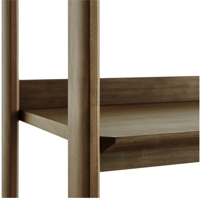 Tate 36" Walnut Wide Storage Bookshelf - Image 6