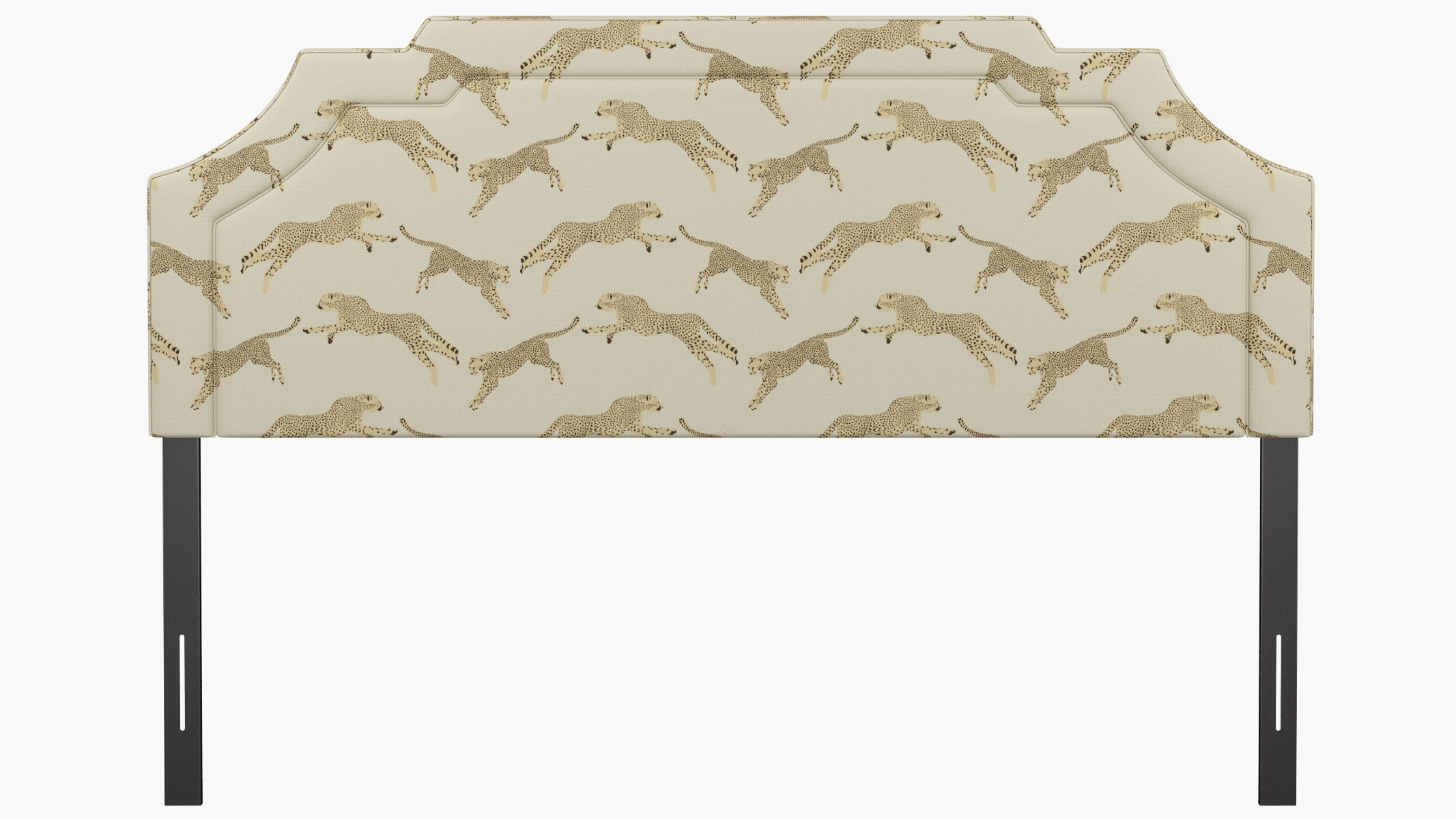 Art Deco Headboard, Desert Cheetah, King - Image 1