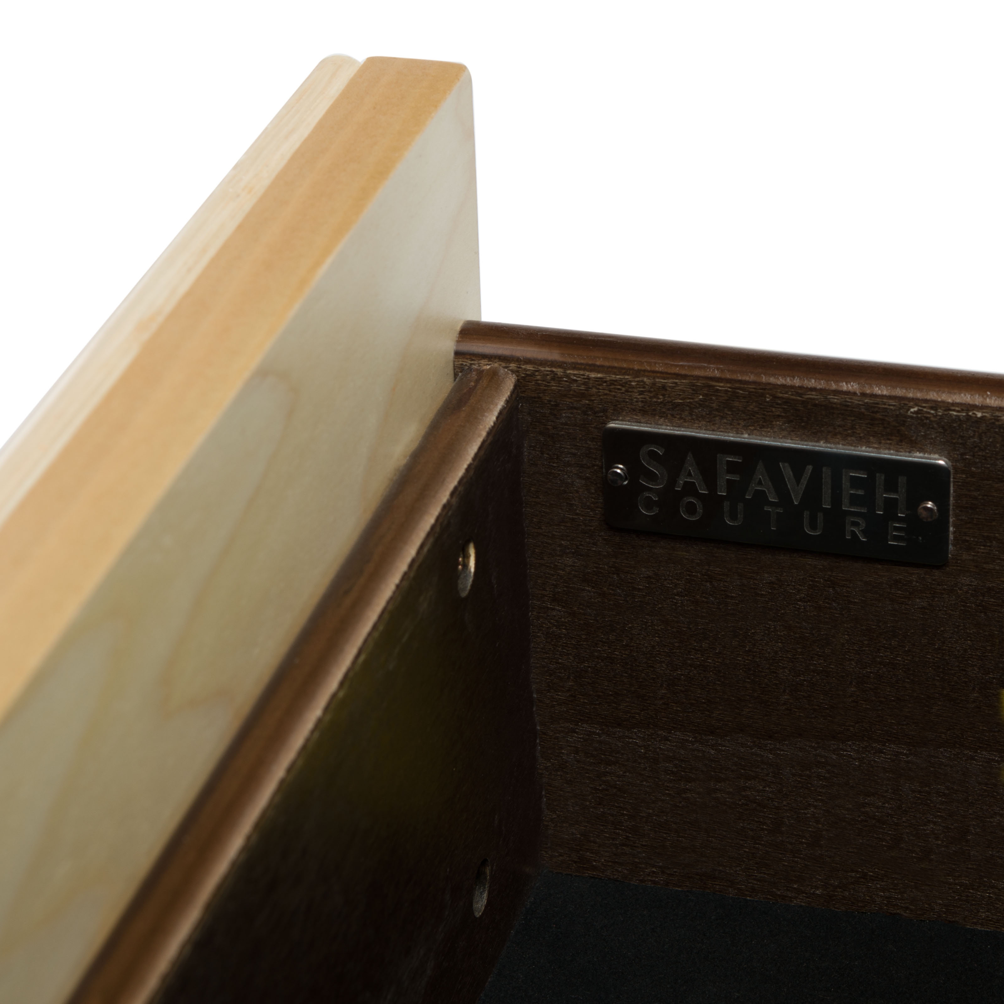 Stassie 6 Drawer Cane Dresser - Natural/Black - Safavieh - Image 1