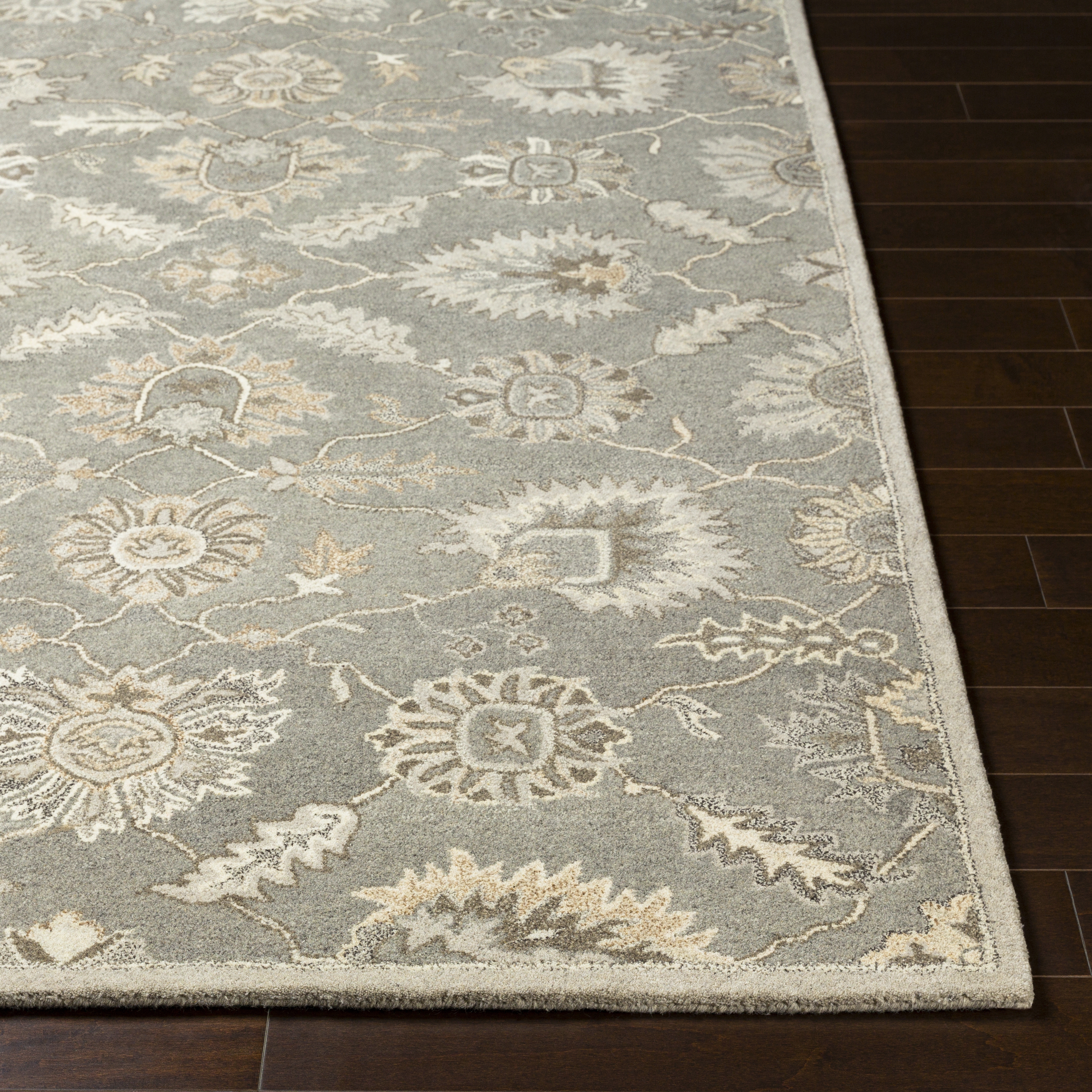 Caesar Beige Indoor 12' x 15' Handmade Rug - Image 2
