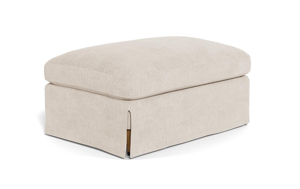 Maxwell Slipcovered Ottoman by Apartment Therapy - Image 1