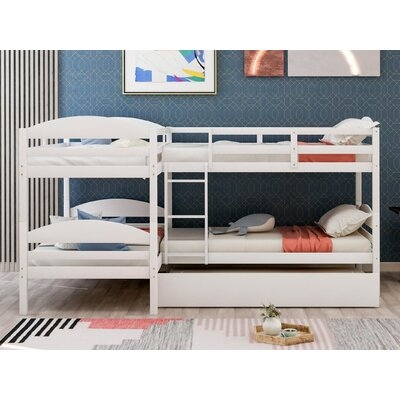 Chartres Twin L-Shaped Bunk Bed With Trundle - Image 0