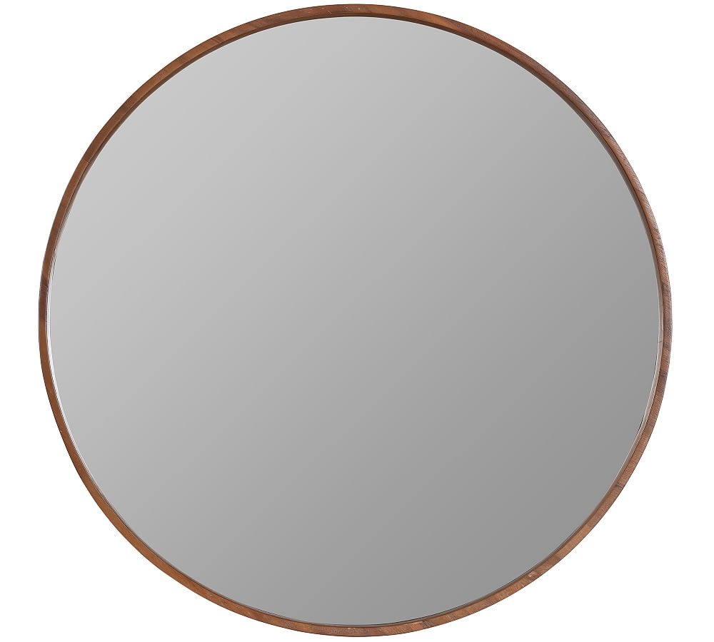 Danica Wooden Round Wall Mirror, 30" - Image 0