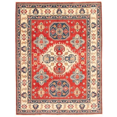 One-of-a-Kind Hand-Knotted New Age Finest Gazni Red 8'2" x 10'6" Wool Area Rug - Image 0