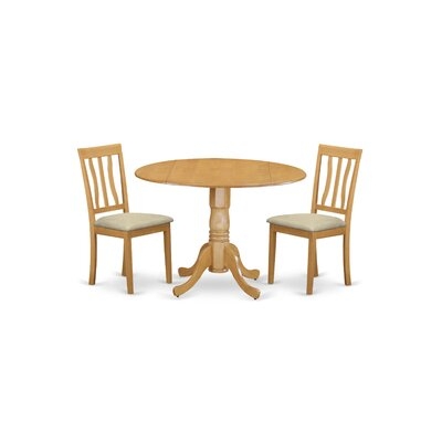 Villani Drop Leaf Rubberwood Solid Wood Dining Set - Image 0