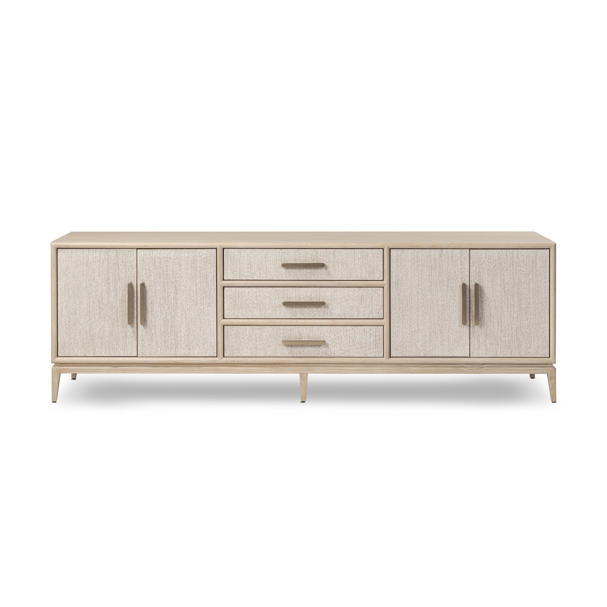 Rosenell Media Console - Natural Paper Cord - Image 0