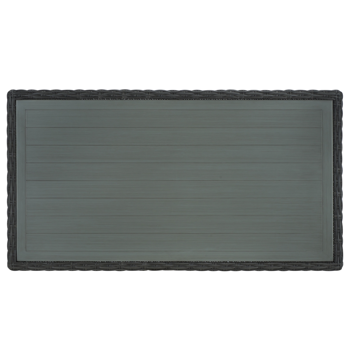 Margarita Wicker Coffee Table - Dark Grey - Image 4