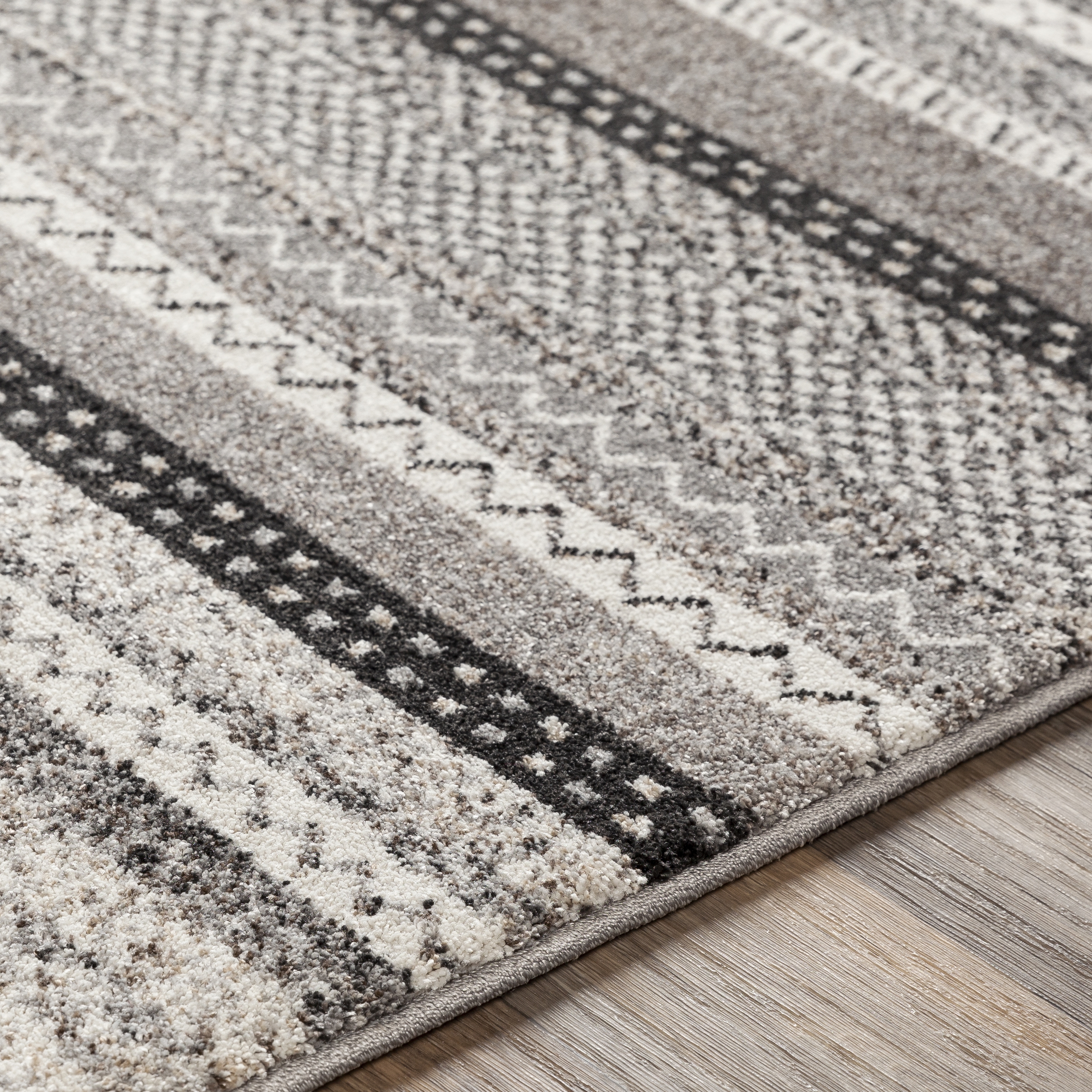 Nepali Beige Indoor 2' x 2'11" Machine Woven Rug - Image 3