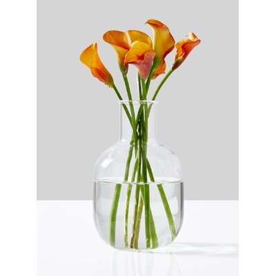 Agerton Clear 9.25'' Indoor / Outdoor Glass Table Vase - Image 0