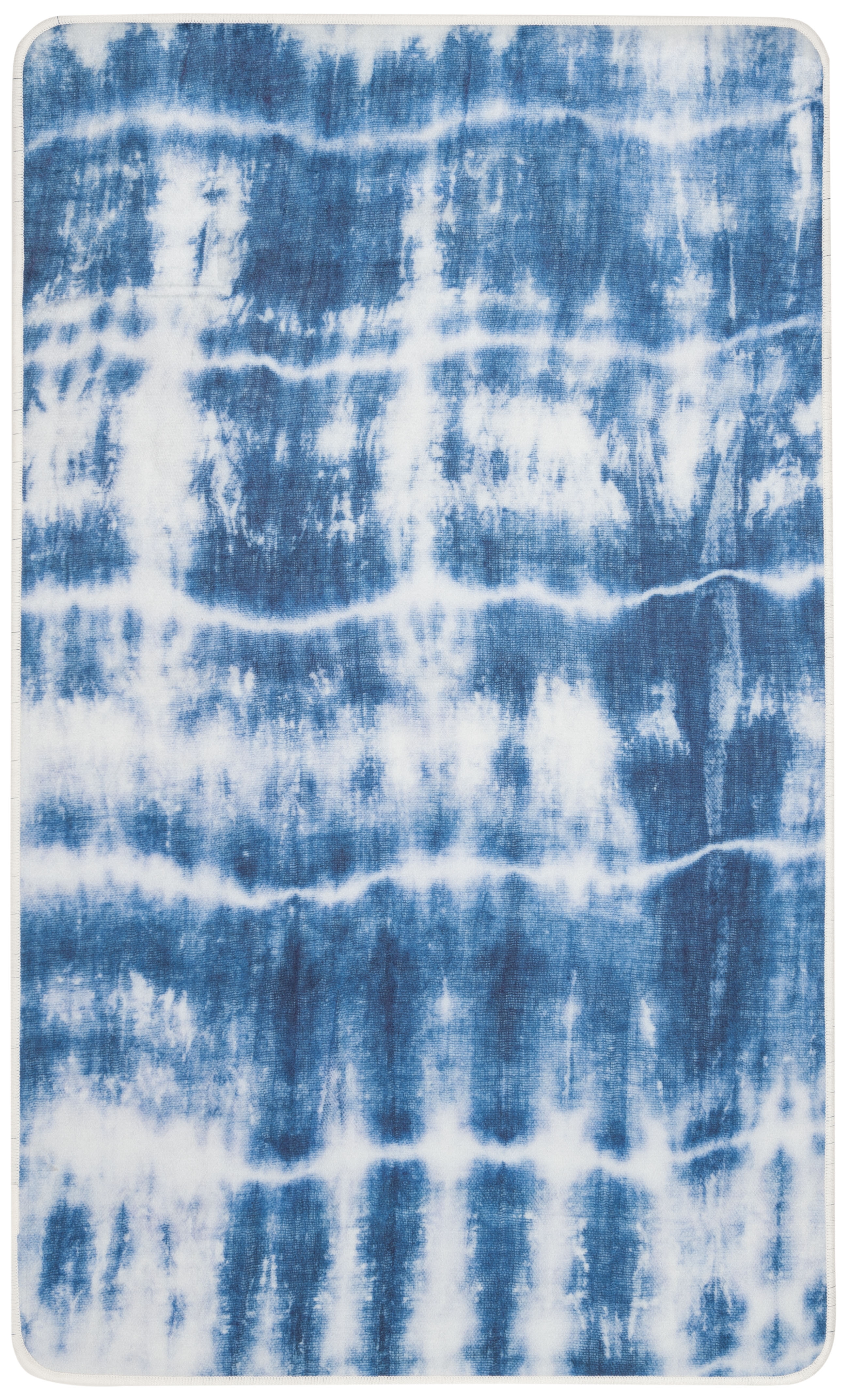 Arlo Home Indoor/Outdoor Woven Area Rug, DAY124B, Ivory/Blue,  3' X 5' - Image 0