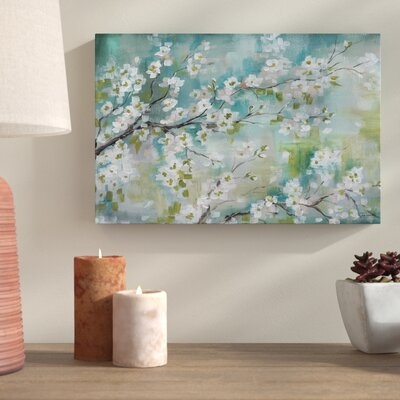 'Cherry Blossoms II' - Wrapped Canvas Print - Image 0