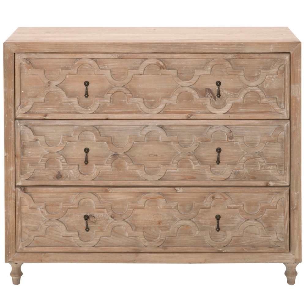 Gael Rustic Lodge Brown Reclaimed Pine Wood Dresser - Image 0