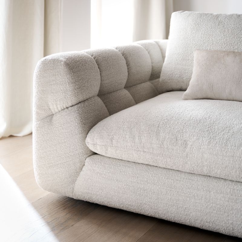 Cambria Bouclé 2-Piece Right-Arm Chaise Sectional Sofa - Image 1