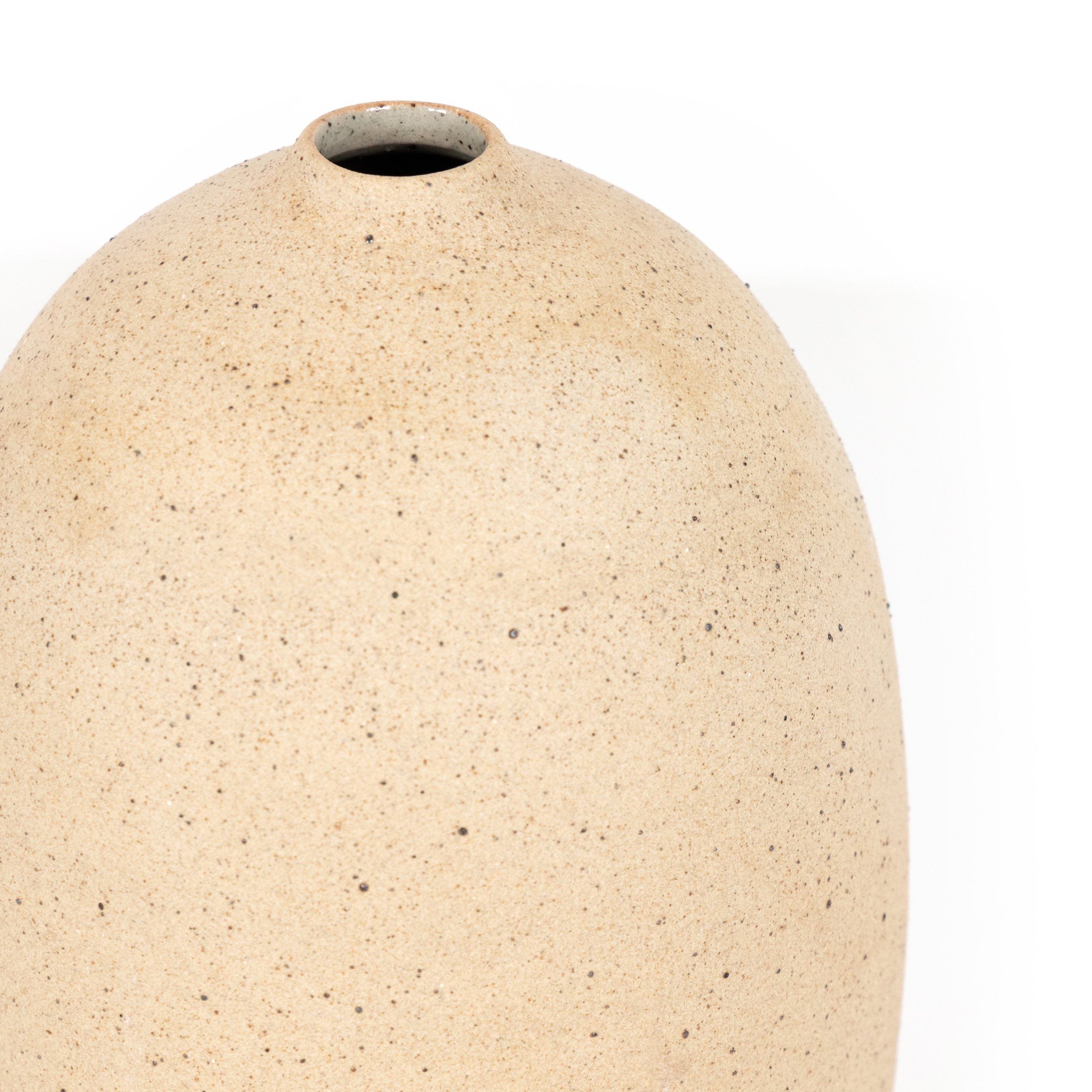 Izan Tall Vase-Natural Speckled Clay - Image 2