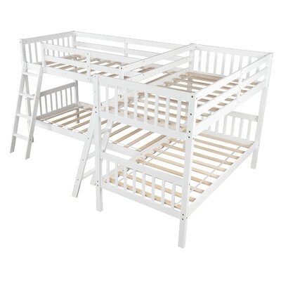 Twin Over Twin L-Shaped Bunk Bed - Image 0