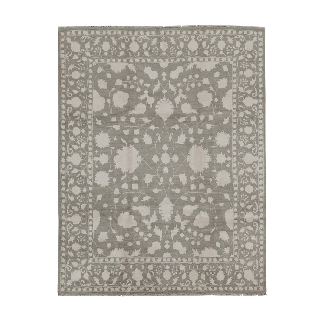 Bokara Rug Co., Inc. Hand-Knotted High-Quality Gray Area Rug - Image 0