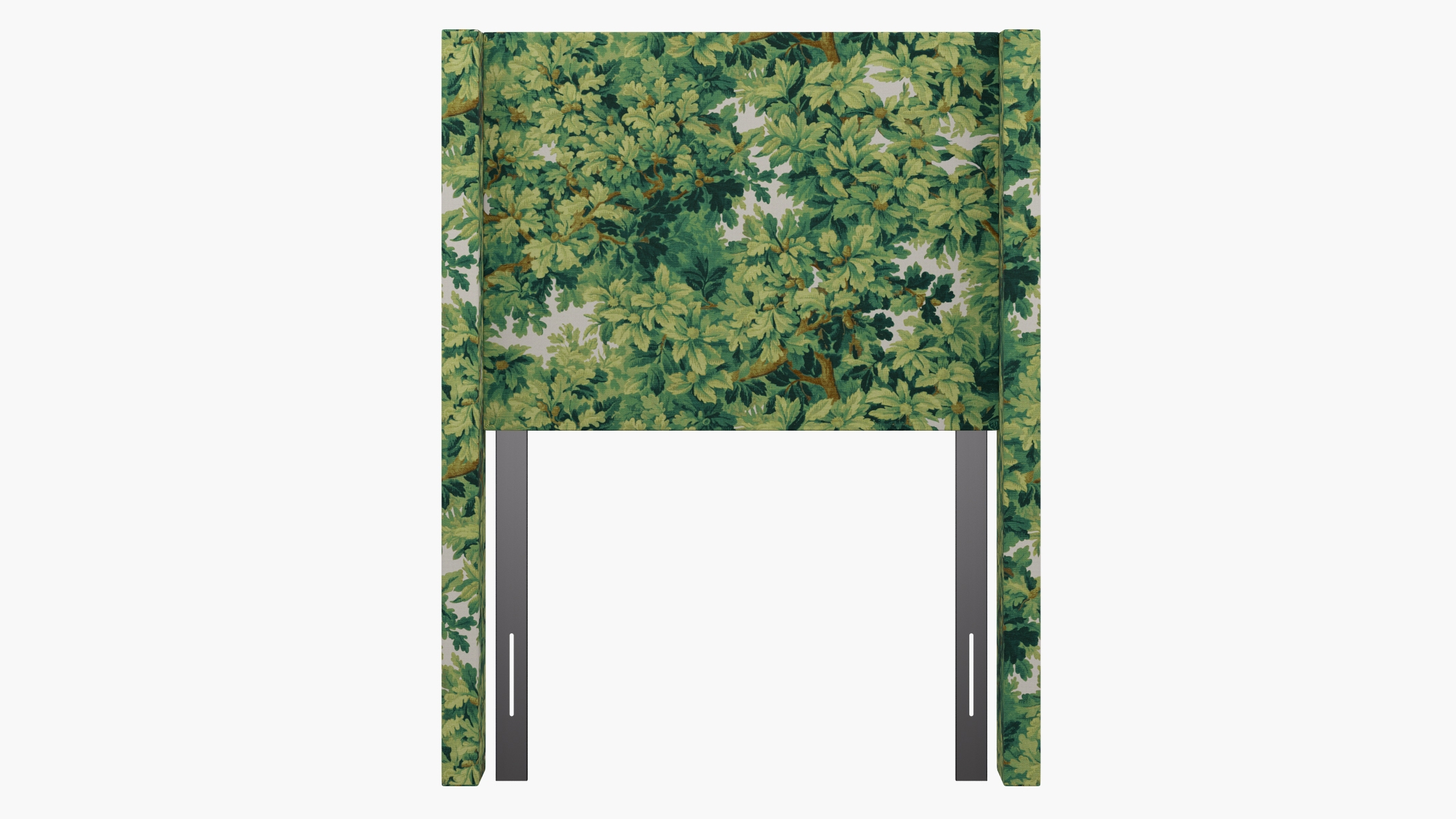 Modern Wingback Headboard, Verdure Bois De Chene, Twin - Image 1