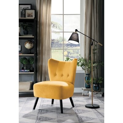 Easterling Velvet Slipper Chair - Image 0