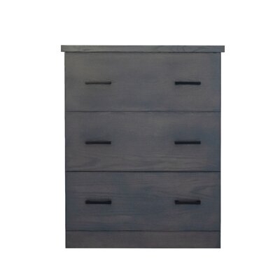 Oslo 3 Drawer Lateral File Cabinet With Black Handles - Image 0